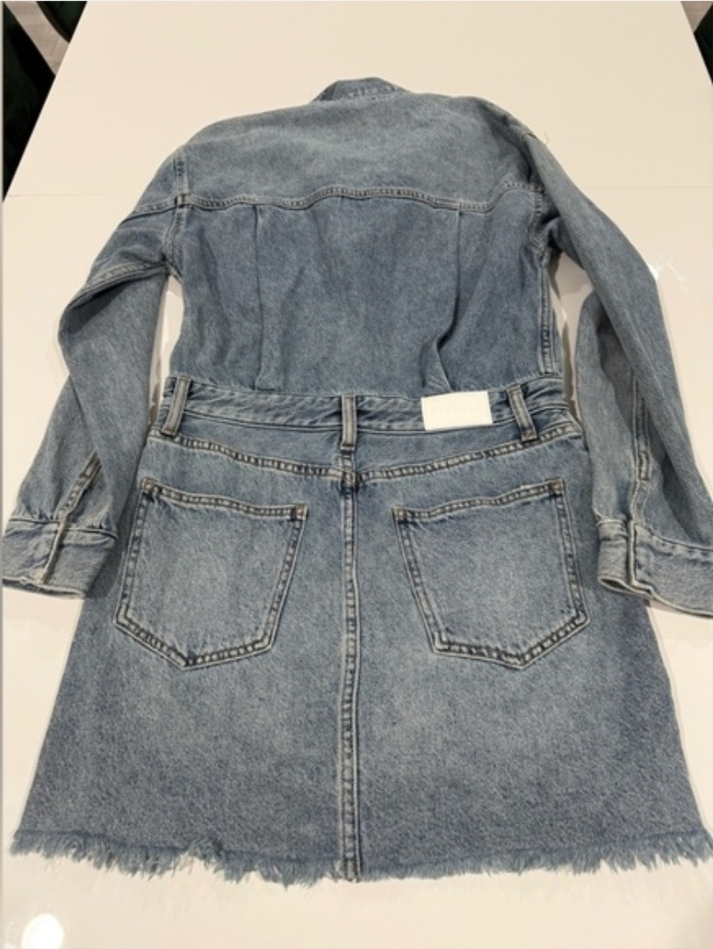 Pistola Nina Long Sleeve Denim Shirtdress Jean Dress - Picture 4 of 6